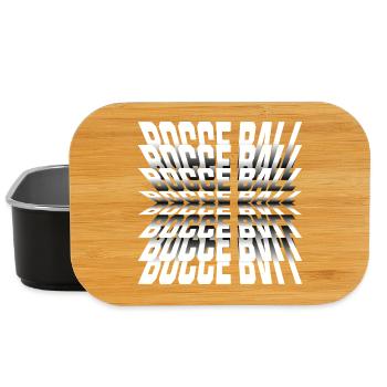 Bocce Saying Bocce Ball with Jack Bocci Game Bocce - Lunch Box - black - Front