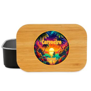 Carvoeiro Portugal Algarve sunset - Lunch Box - black - Front