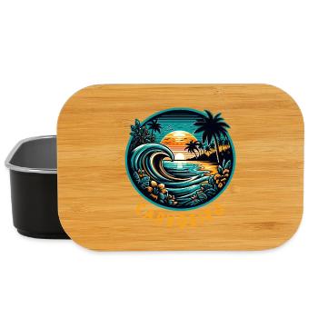 Carvoeiro Portugal Algarve beach - Lunch Box - black - Front