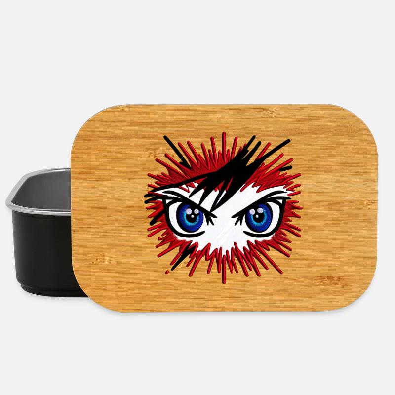 Expressive Eyes Burst Design - Lunch Box - black