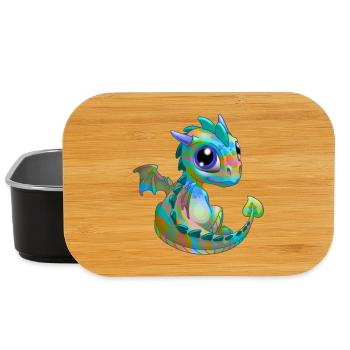 Baby Drache Psy| Niedlicher Psy Baby Drache - Lunch Box - Schwarz - Vorne
