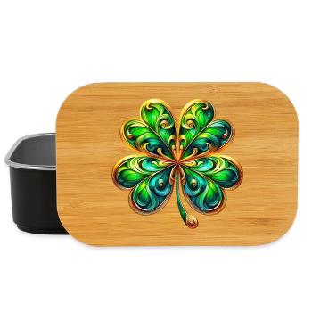 Four-leaf clover - Lunch Box - black - Front