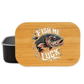 Pêchez-moi un cadeau de pêche porte-bonheur - Boîte à goûter - noir - Devant