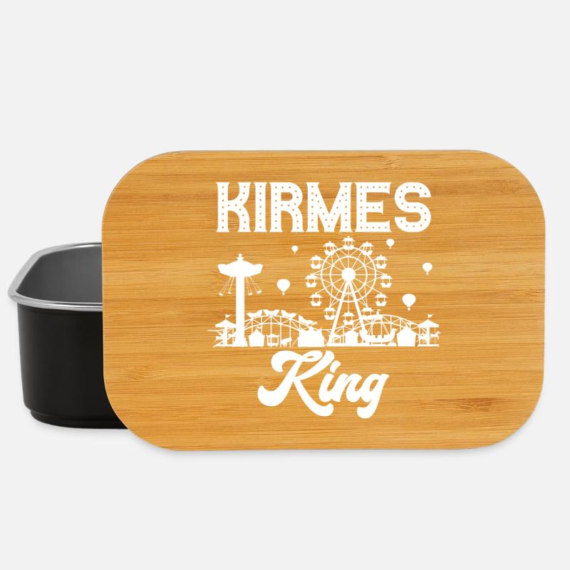 Kirmes King Jahrmarkt Rummel Volksfest - Lunch Box - Schwarz