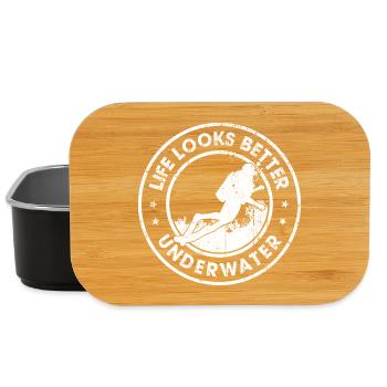 Life Looks Better Underwater - Lunch Box - black - Front