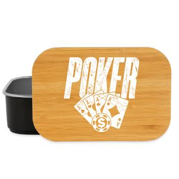 Casino Gambling Poker Jeu de cartes gagnant Jackpot - Boîte à goûter - noir - Devant