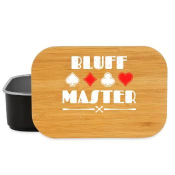 Poker Bluff Zocken Casino Statement Profispieler - Lunch Box - Schwarz - Vorne