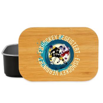 Eishockey Begeistert Eishockey Verbindet - Lunch Box - Schwarz - Vorne