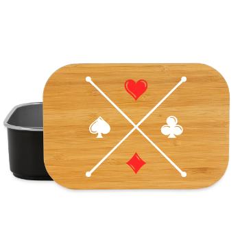 Poker Casino Jeu de cartes Jeux d’argent Joueurs professionnels - Boîte à goûter - noir - Devant