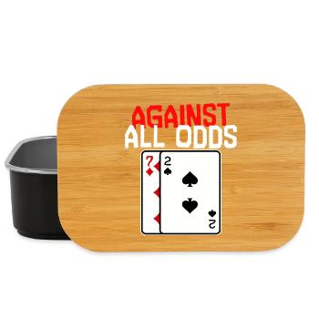 Poker Gambling Statement Casino Card Game Poker - Boîte à goûter - noir - Devant