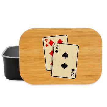 Card Game Gambling Casino Poker Gambling Poker - Lunch Box - black - Front
