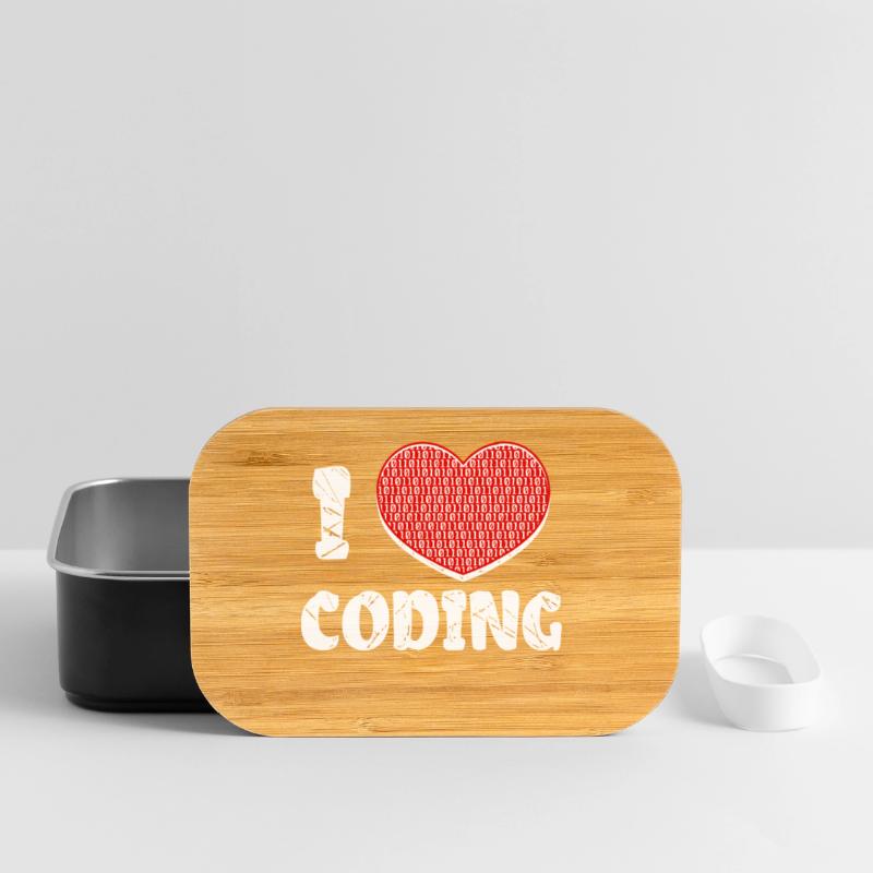 Developer Heart Coding Statement Programmer Lunch Box