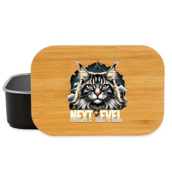 Maine Coon Cat Next Level Gift - Lunch Box - black - Front