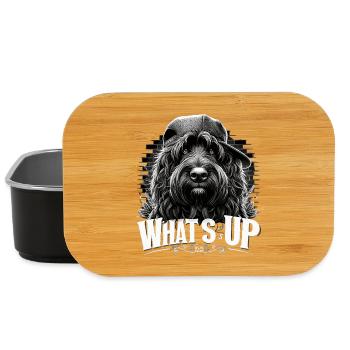 Schapendoes Was geht ab Gangsta cool Hund Geschenk - Lunch Box - Schwarz - Vorne