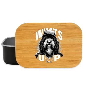 Schapendoes Was geht ab Gangsta cool Hund Geschenk - Lunch Box - Schwarz - Vorne