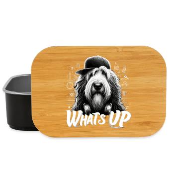 Schapendoes Was geht ab Gangsta cool Hund Geschenk - Lunch Box - Schwarz - Vorne