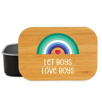 LGBT Pride Month - Let Boys Love Boys - Lunch Box - black - Front