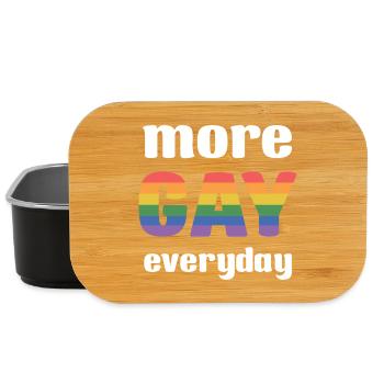 LGBT Pride Month - Mehr Gay Everyday - Lunch Box - Schwarz - Vorne