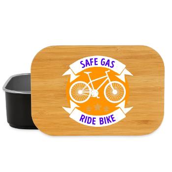 Tanken Statement Fahrrad Energiespeicher Antrieb - Lunch Box - Schwarz - Vorne