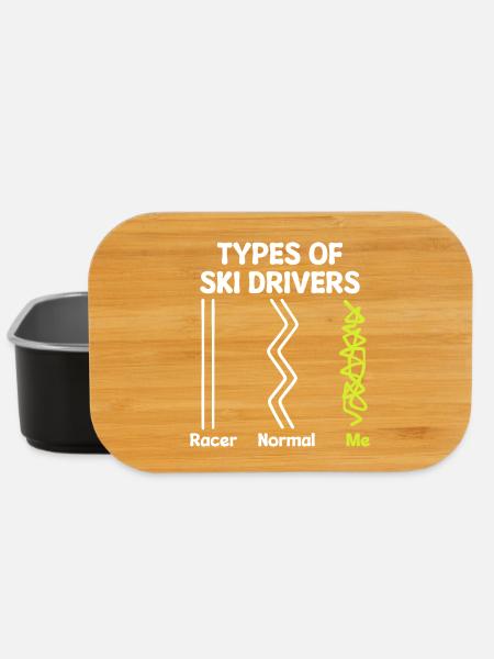 Wintersaison Statement Schifahren Wintersport - Lunch Box - Schwarz