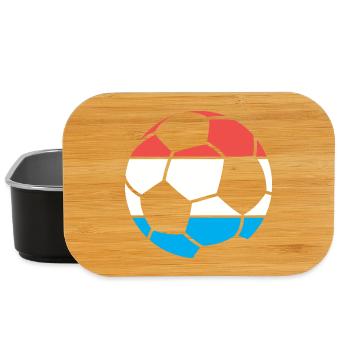 Logo du vainqueur du tournoi du symbole du ballon de l’équipe des Pays-Bas - Boîte à goûter - noir - Devant