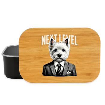 West Highland White Terrier Next Level Suit Gesch - Lunch Box - black - Front