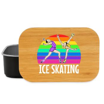 Eislaufen Eishockey Snowboard Wintersport Eis - Lunch Box - Schwarz - Vorne
