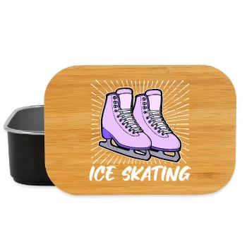 Eislaufen Eishockey Snowboard Wintersport Eis - Lunch Box - Schwarz - Vorne