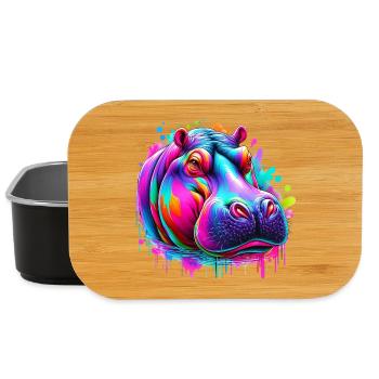 Hippopotamus - Lunch Box - black - Front