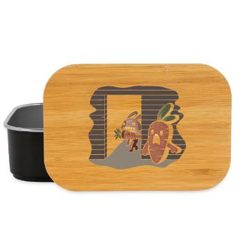 Karotten-Serienmörder-Kaninchen - Lunch Box - Schwarz - Vorne