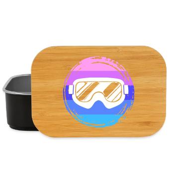 Winter Wintersaison Wintersport Schneefall Kalt - Lunch Box - Schwarz - Vorne