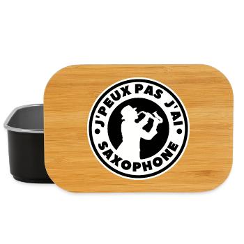 I can't I have saxophone - Lunch Box - black - Front