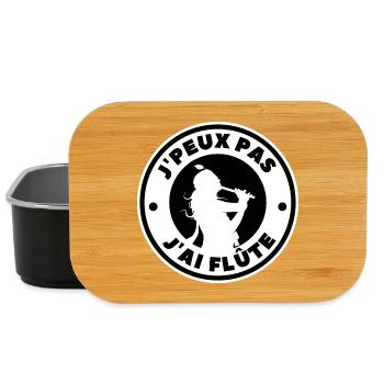 Ich kann keine Flöte haben - Lunch Box - Schwarz - Vorne