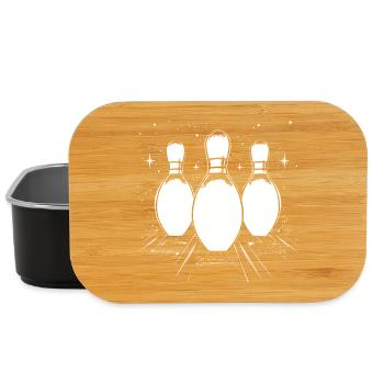 Bowling Drawing - Lunch Box - black - Front