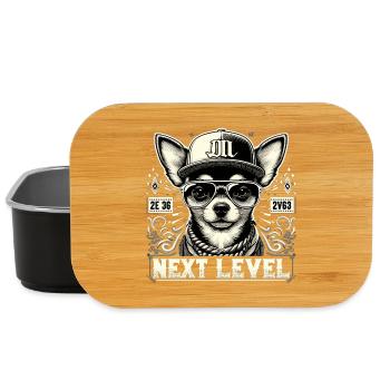 Chihuahua Next Level Hip Hop Dog Gift - Lunch Box - black - Front
