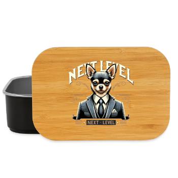 Chihuahua Next Level Suit Dog Gift - Lunch Box - black - Front