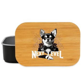 Chihuahua Next Level Anzug Smoking Hund Geschenk - Lunch Box - Schwarz - Vorne
