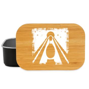 Graphique de quilles de bowling - Boîte à goûter - noir - Devant