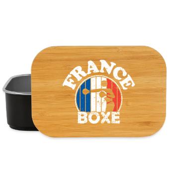 Boxe - France boxe - France - Equipe de boxe. - Boîte à goûter - noir - Devant