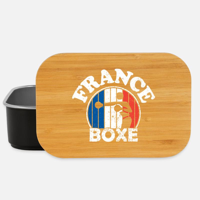 Boxe - France boxe - France - Equipe de boxe. - Boîte à goûter - noir