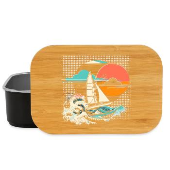 Dessin animé sur la voile - Boîte à goûter - noir - Devant