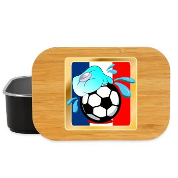 Frankreich Sommerfußball - Lunch Box - Schwarz - Vorne