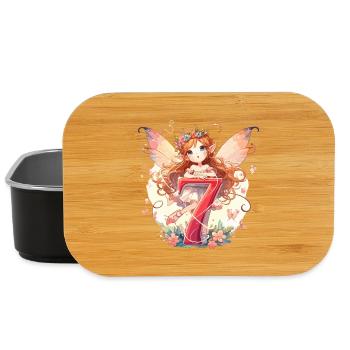 7 Jahre Fee Elfe Geburtstag Geschenk - Lunch Box - Schwarz - Vorne