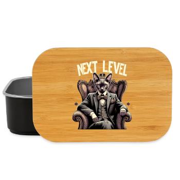 Cornish Rex Suit Next Level Cat Gift - Lunch Box - black - Front
