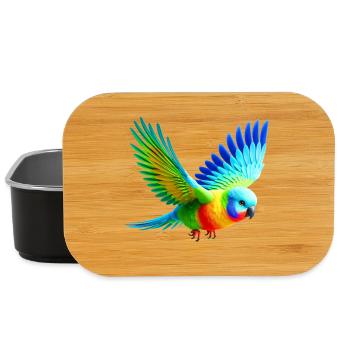 Regenbogensittich (03) - Lunch Box - Schwarz - Vorne