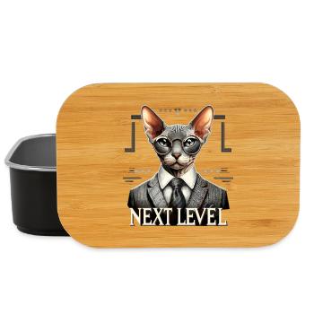 Cornish Rex Suit Next Level Cat Gift - Lunch Box - black - Front