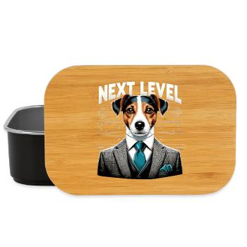 Jack Russell Terrier Suit Next Level Gift - Lunch Box - black - Front