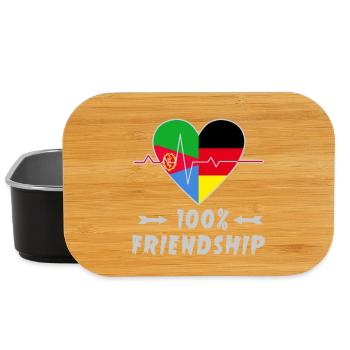 Eritrea and Germany 100% friendship - Lunch Box - black - Front
