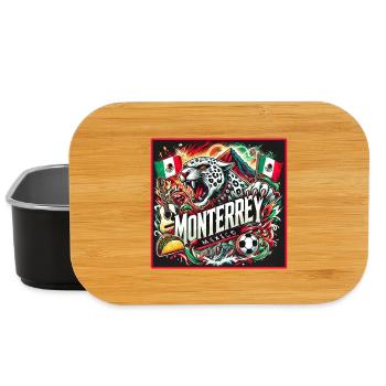 Monterrey Mexiko Städte Design - Lunch Box - Schwarz - Vorne