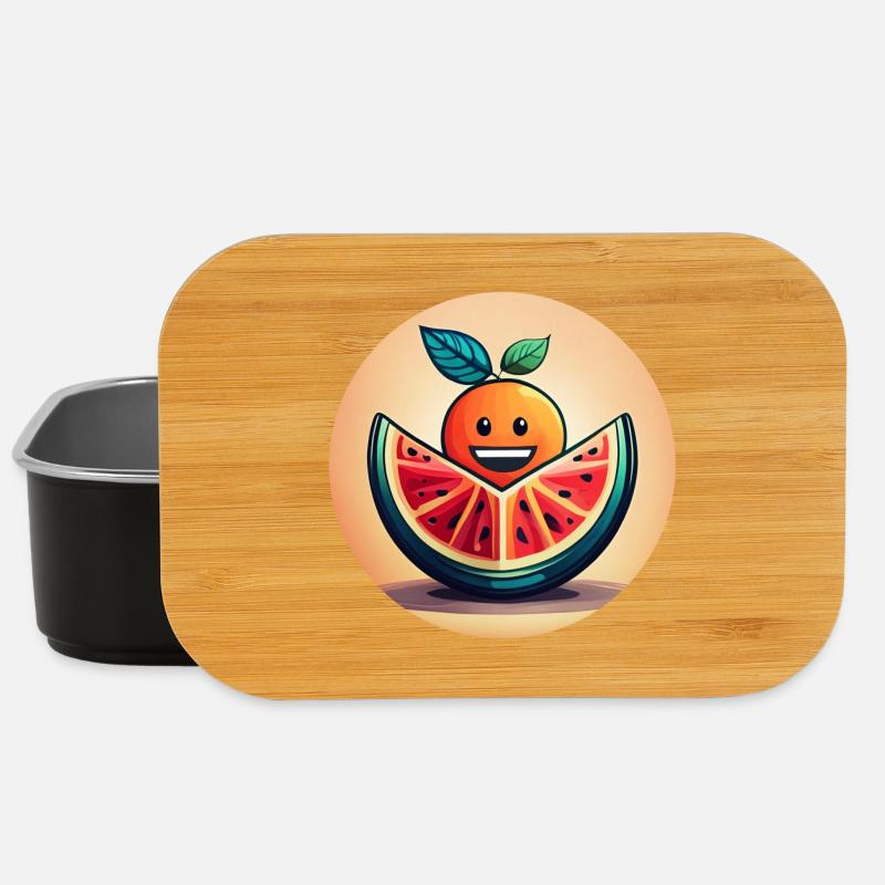 Fruity and colourful, diversity in the world - Lunch Box - black